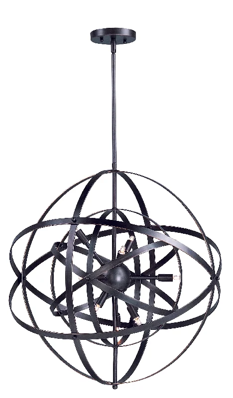 Gothic Ceiling Lights with Dark Metalwork and Pointed ArchesSputnik 6-Light Pendant