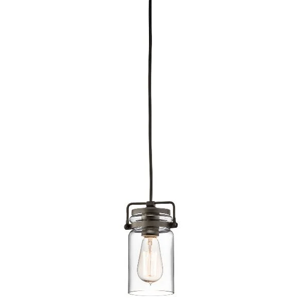 Industrial Style Ceiling Lights with Exposed Bulbs and Metal CagesAldgate Bronze Mini Pendant Light - ID 7184