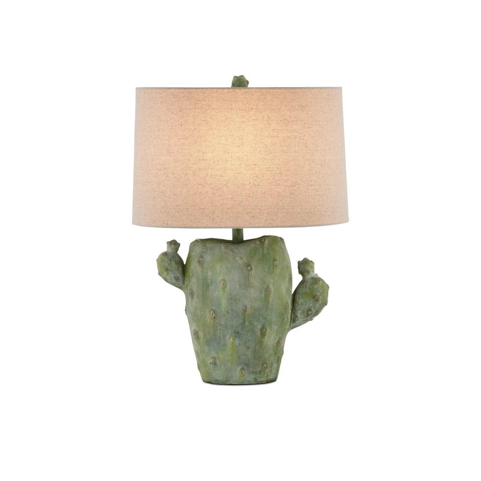 mid century modern table lamps with iconic designs for a stylish studyCactus Composite Green Table Lamp