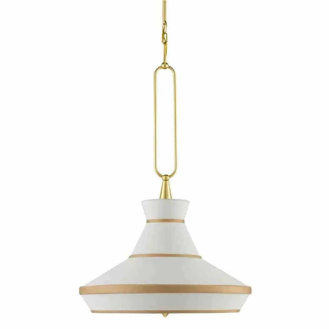 Contemporary Ceiling Lights with Unique, Abstract ShapesGold Leaf White Perth Pendant