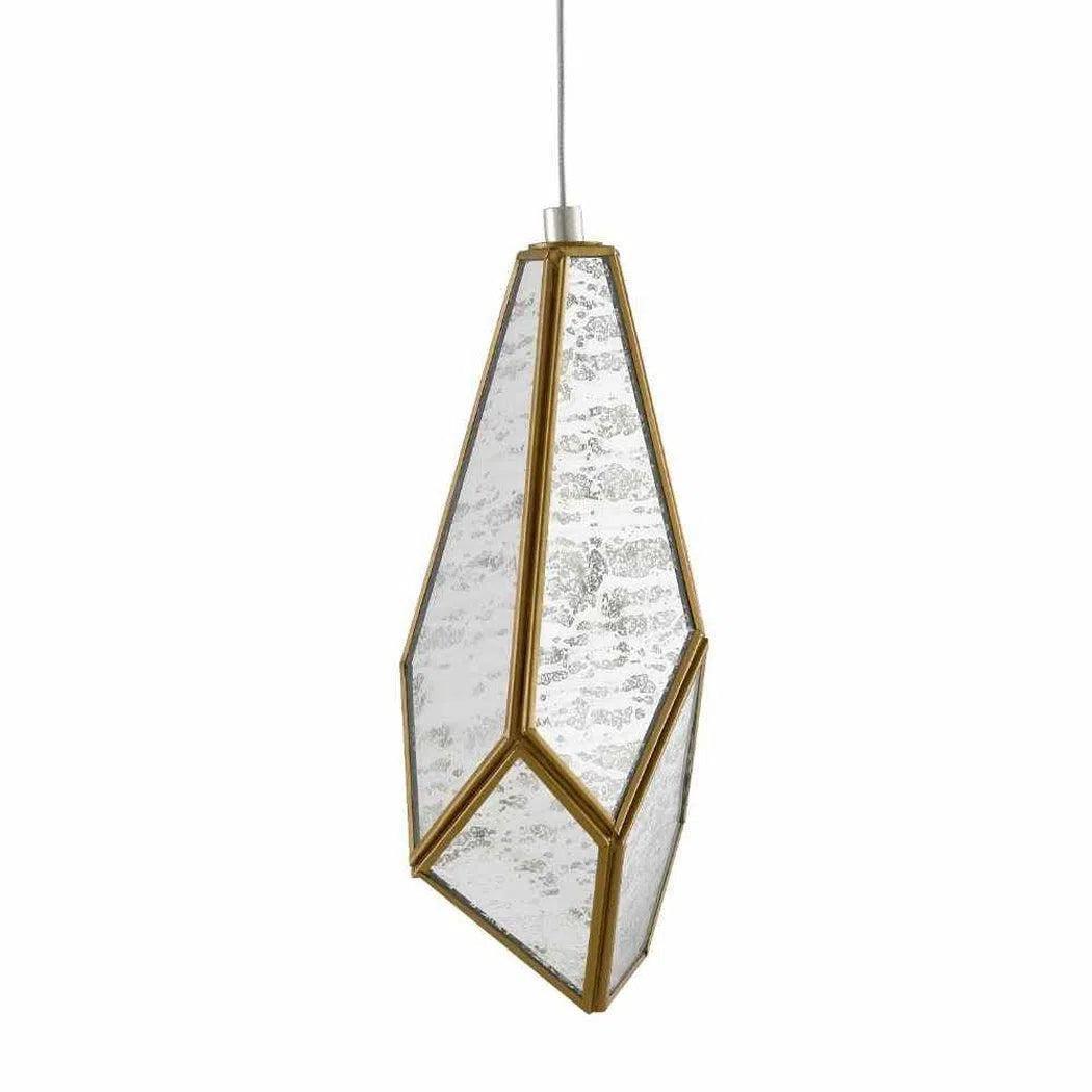 Crystal Ceiling Lights with High - Quality Swarovski CrystalsPainted Silver Antique Brass Glace 1-Light Multi-Drop Pendant