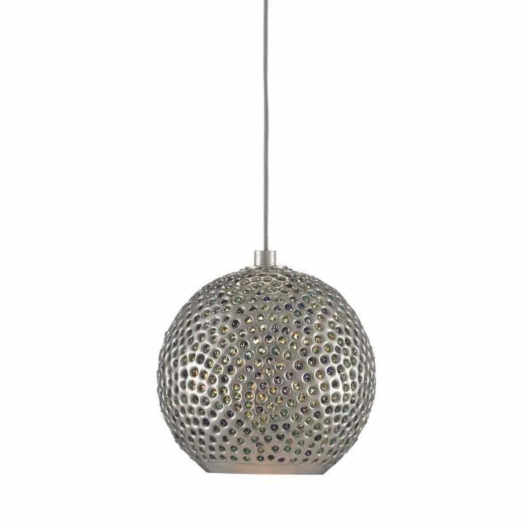 Metal Ceiling Lights in Brass, Copper, Stainless Steel, and IronPainted Silver Nickel Blue Giro 1-Light Multi-Drop Pendant