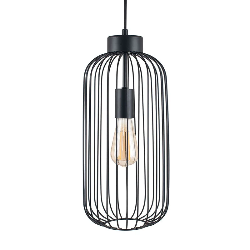 Modern Minimalist Ceiling Lights for Contemporary InteriorsCulbokie Matt Black Metal Long Wire Pendant - ID 9868