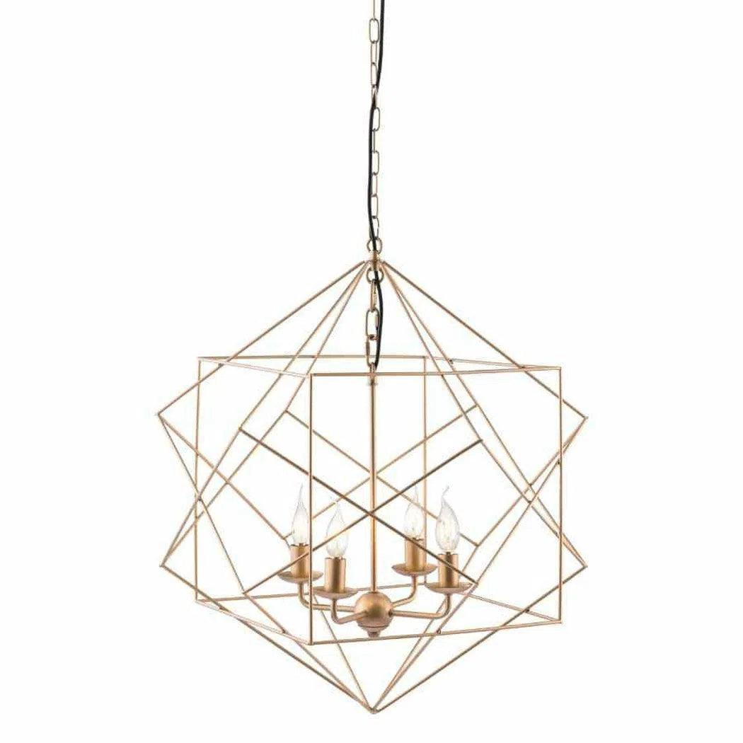 Mid - Century Modern Ceiling Lights with Simple, Sleek LinesGolden Lighting Pendant Penta Ceiling Lamp Gold