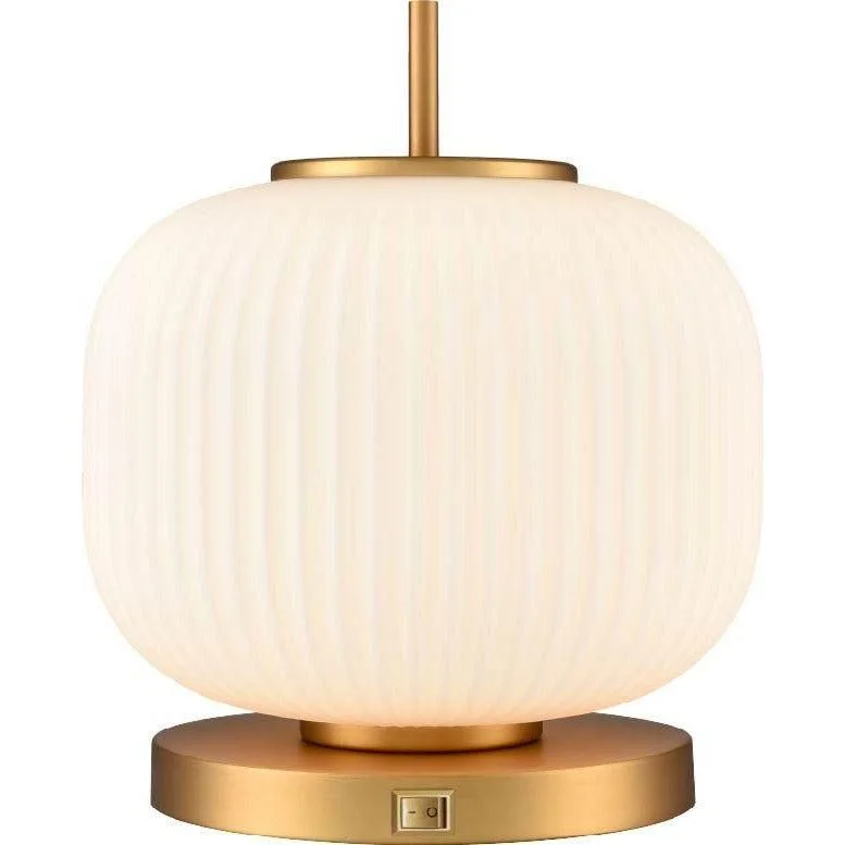 art deco table lamps with geometric shapes for a retro touchMount Pearl 12" Table Lamp