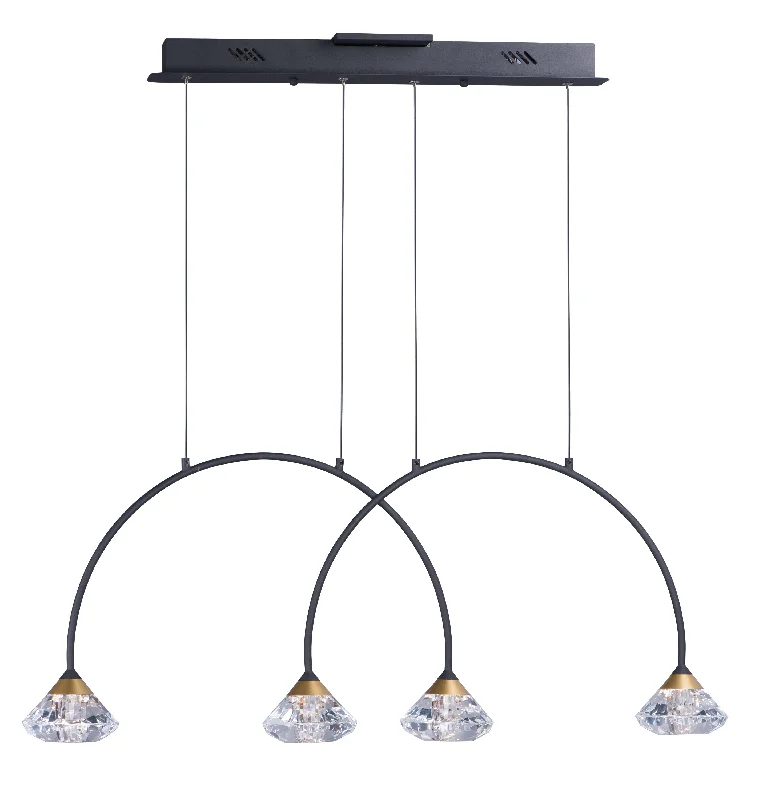 Tropical - Themed Ceiling Lights with Palm - Leaf Shapes and Rattan WrapsHope LED Pendant