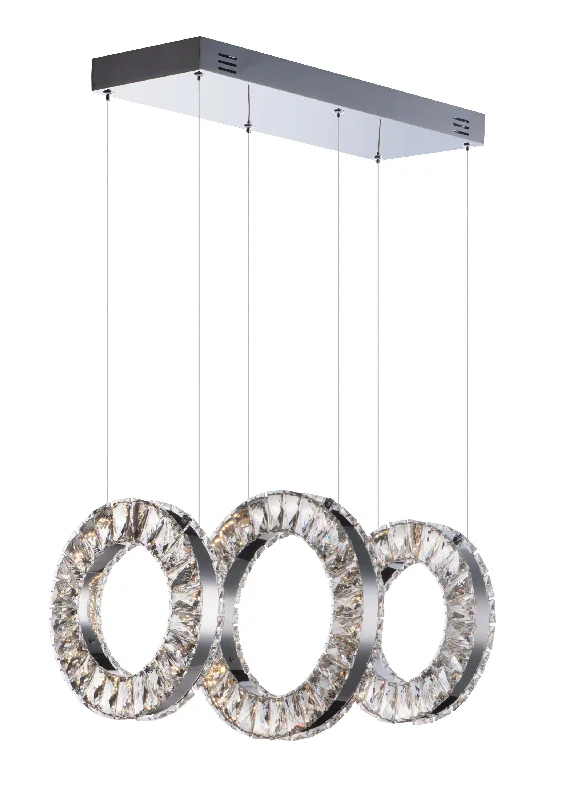 Industrial Style Ceiling Lights with Exposed Bulbs and Metal CagesCharm LED Pendant