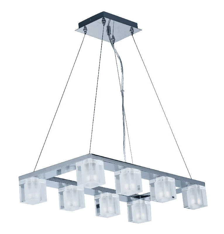 Crystal Ceiling Lights with High - Quality Swarovski CrystalsBlocs LED 8-Light Pendant