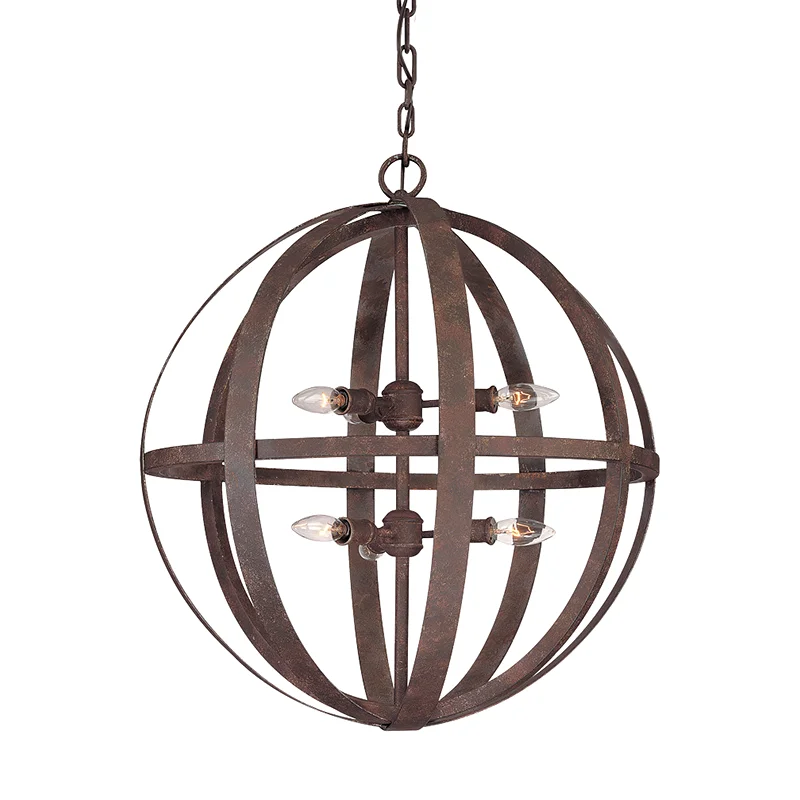 Contemporary Ceiling Lights with Unique, Abstract ShapesFLATIRON 6LT PENDANT LARGE