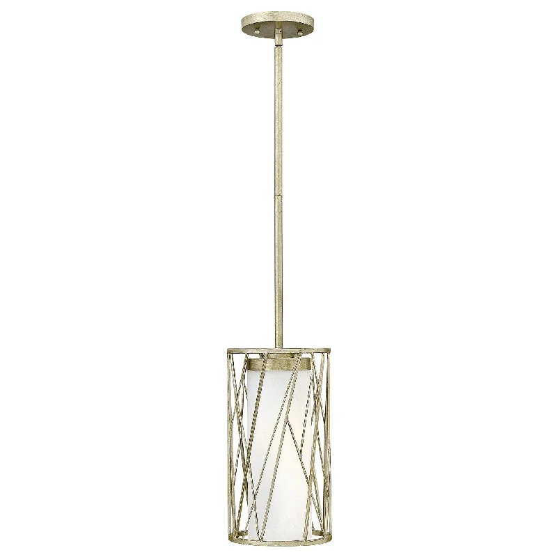 Metal Ceiling Lights in Brass, Copper, Stainless Steel, and IronCroydon Soft Silver Gold Single Pendant Light - ID 7069