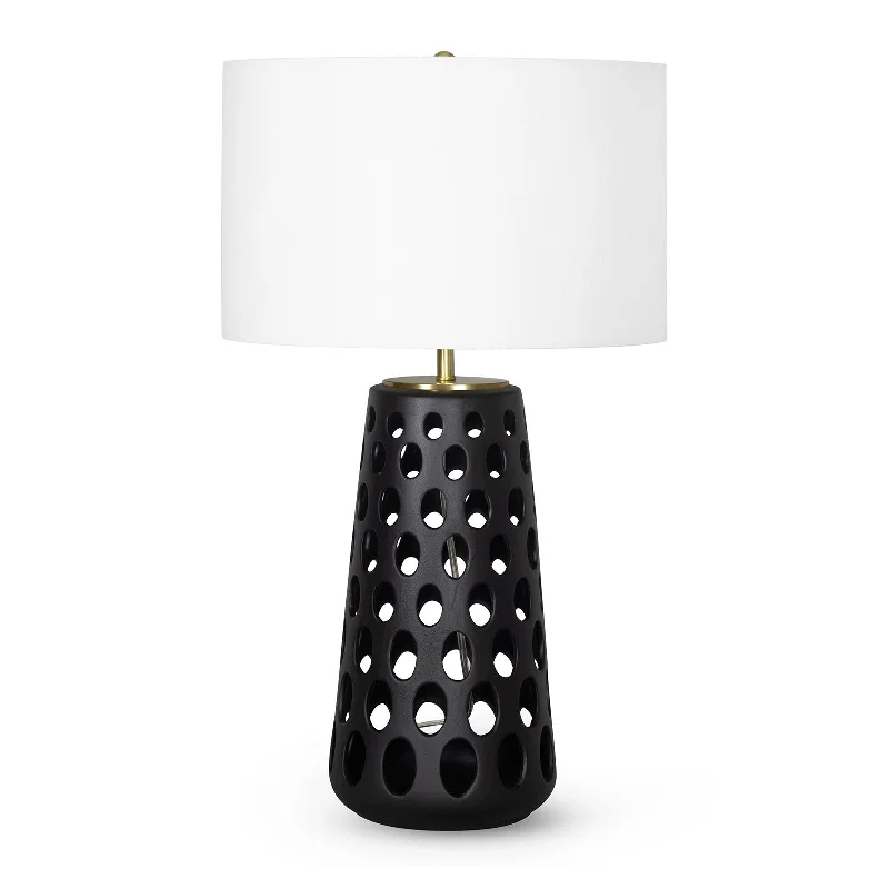 gothic style table lamps with dark finishes for a mysterious lookKelvin Ceramic Table Lamp (Black)