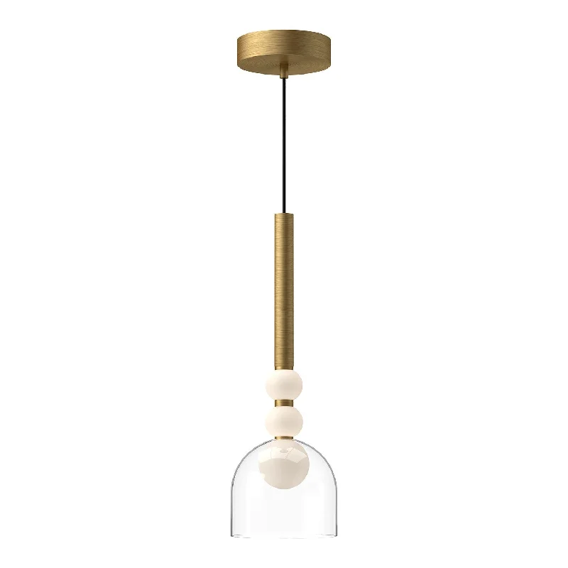 Metal Ceiling Lights in Brass, Copper, Stainless Steel, and IronRise LED Pendant