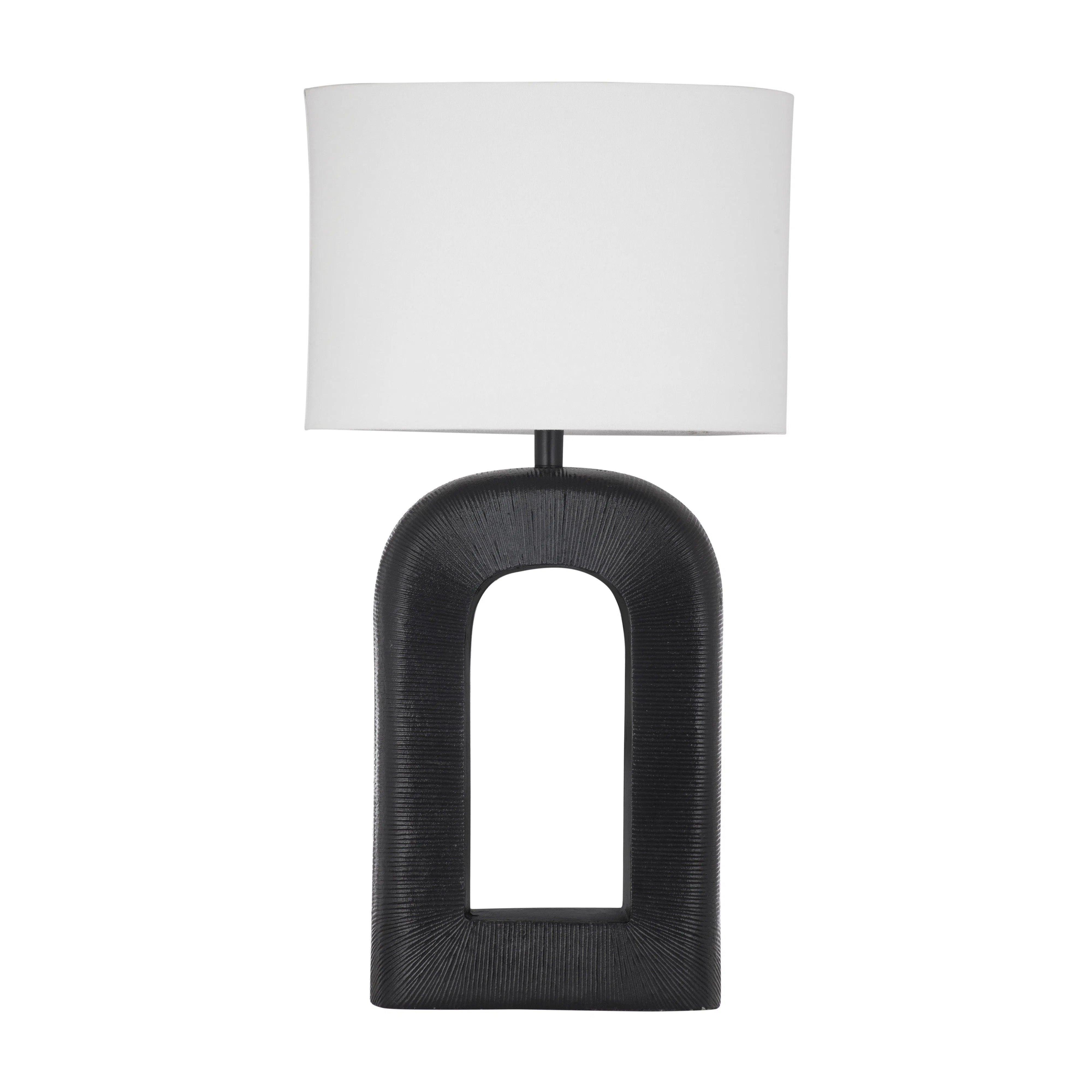 mid century modern table lamps with iconic designs for a stylish studyLeers Metal Black Table Lamp