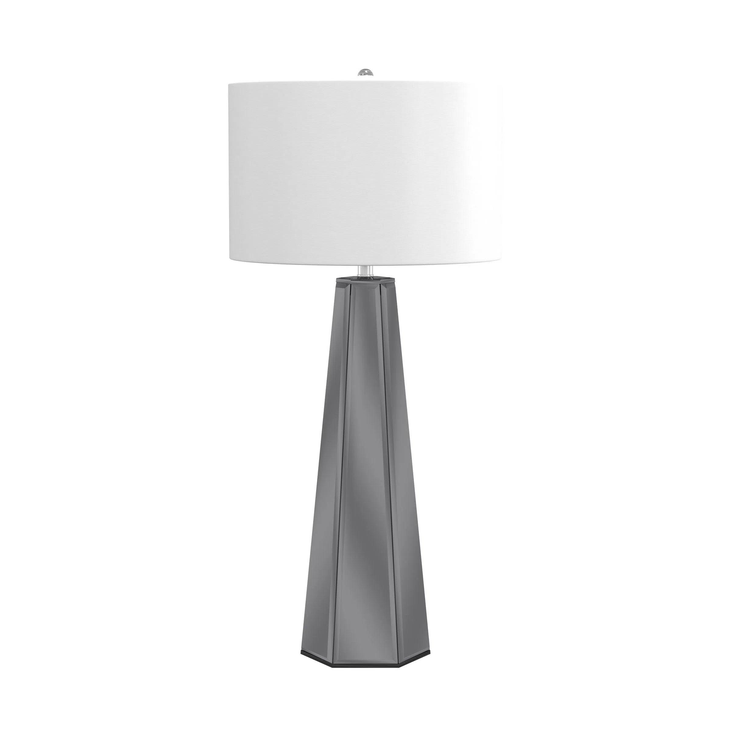 gothic style table lamps with dark finishes for a mysterious lookLenox Grey Table Lamp