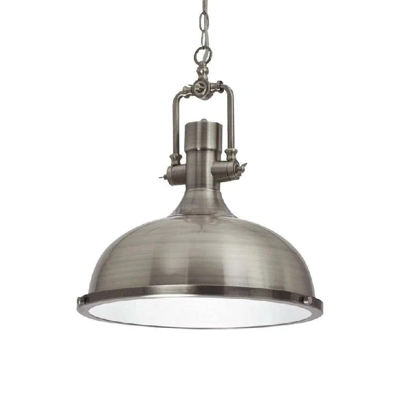 Industrial Style Ceiling Lights with Exposed Bulbs and Metal CagesLoft Industrial Metal Pendant Light Satin