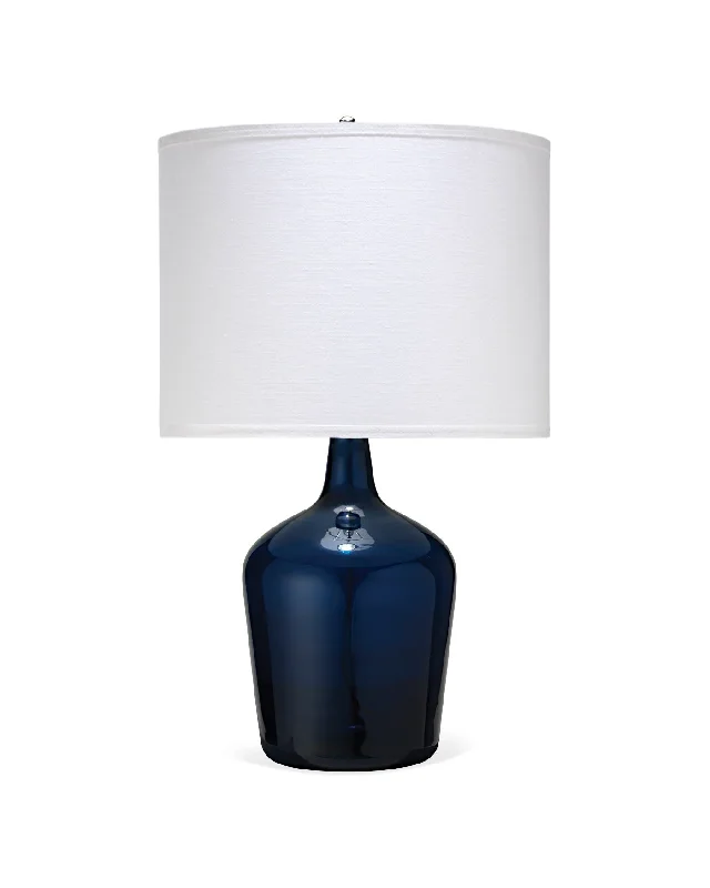 crystal table lamps with dazzling prisms for a glamorous effectMedium Plum Jar Lamp - Blue