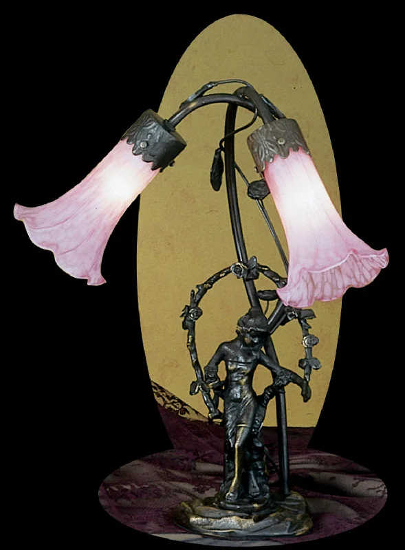 gothic style table lamps with dark finishes for a mysterious lookTwo Light Accent Lamp