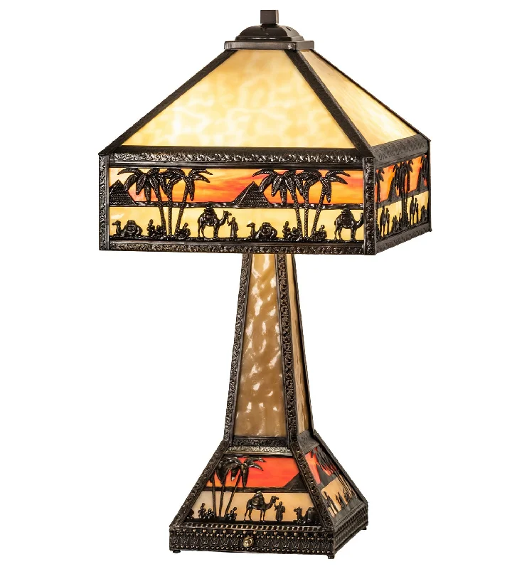 gothic style table lamps with dark finishes for a mysterious lookTwo Light Table Lamp