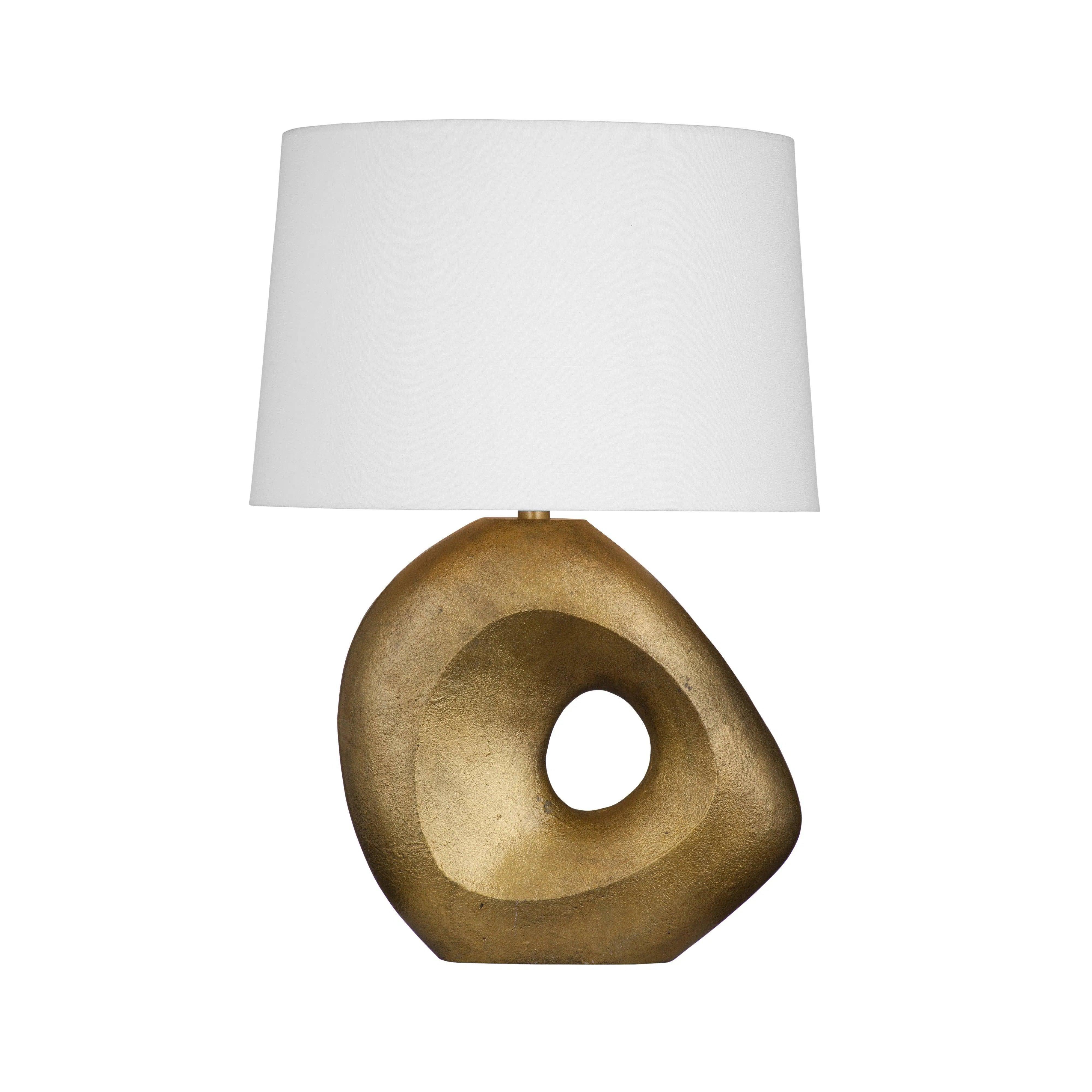 wooden table lamps with natural grain for a warm and organic feelMission Metal Gold Table Lamp