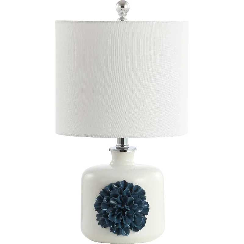 asian inspired table lamps with bamboo accents for a zen atmosphereOladele Table Lamp White/Blue