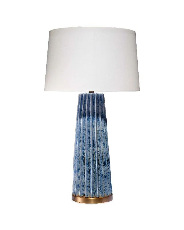 glass table lamps with a frosted surface for soft light diffusionPleated Table Lamp