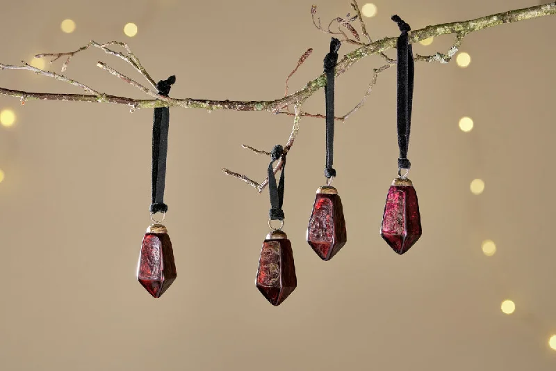 Retro Ceiling Lights Inspired by the 1950s and 1960s DesignRatnam Baubles - Ruby Small (Set of 4)