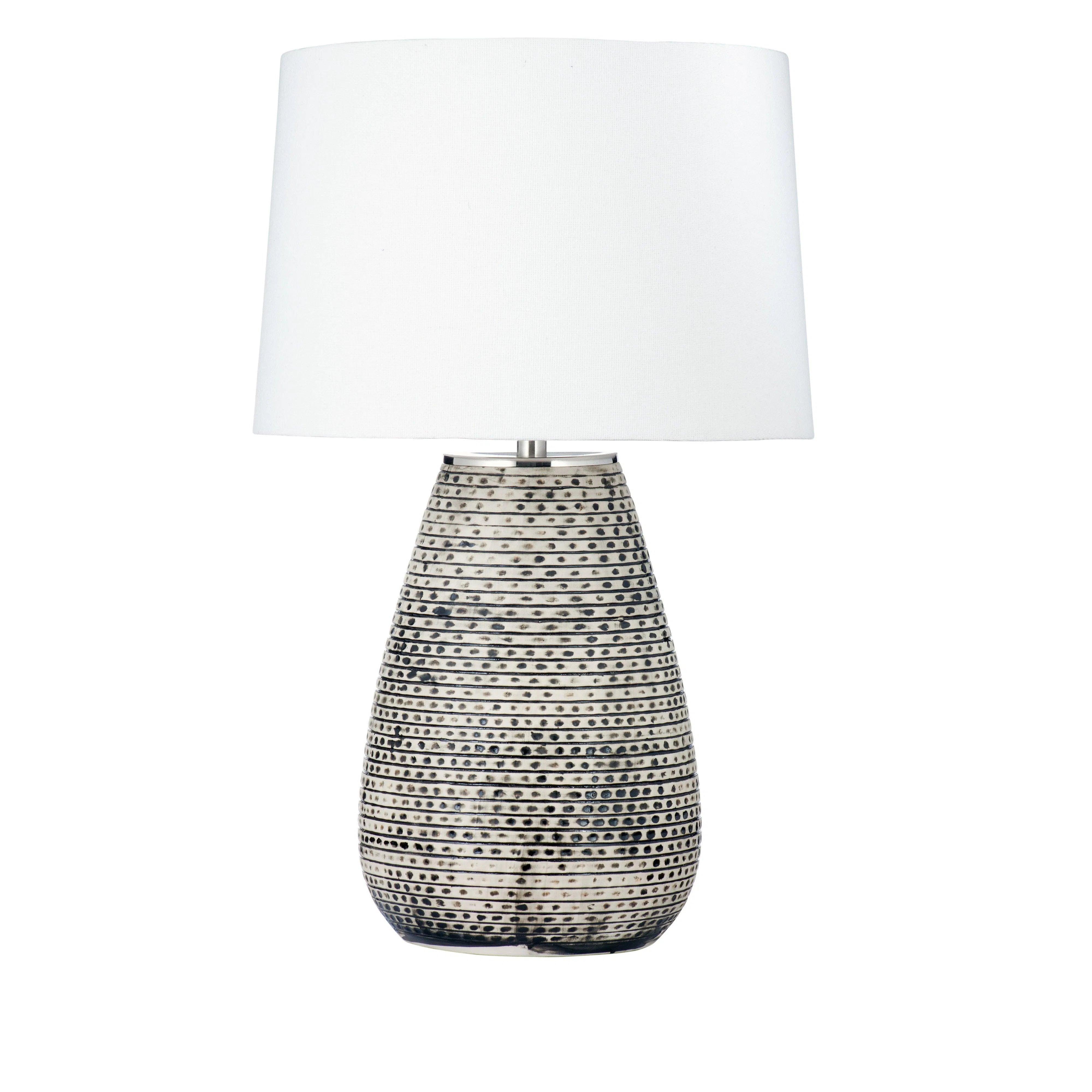 bohemian table lamps with colorful patterns for eclectic bedroomsRix Textured Brown Table Lamp