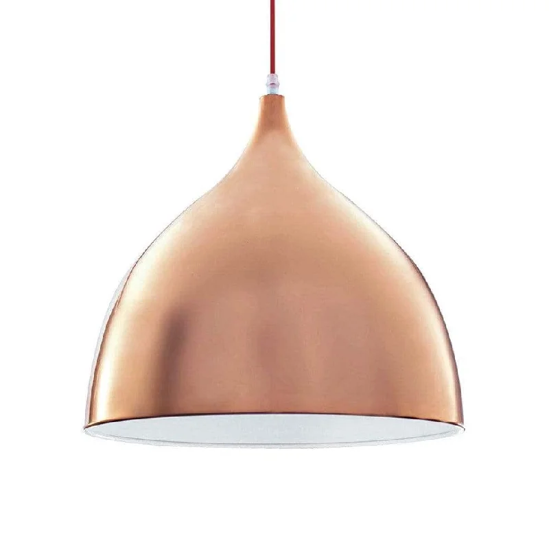 Contemporary Ceiling Lights with Unique, Abstract ShapesScandi Copper Bell Pendant Light