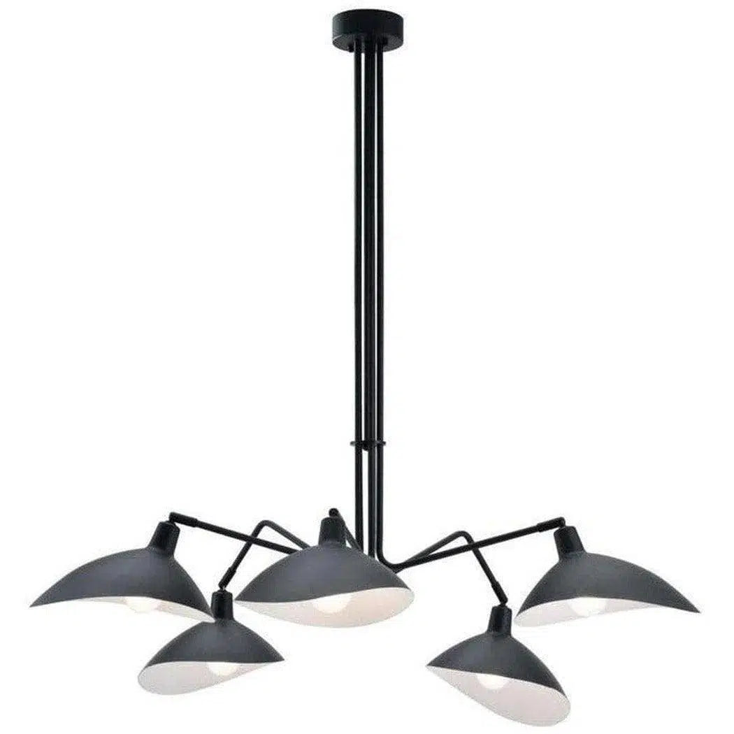 Gothic Ceiling Lights with Dark Metalwork and Pointed ArchesDesden Ceiling Lamp Black