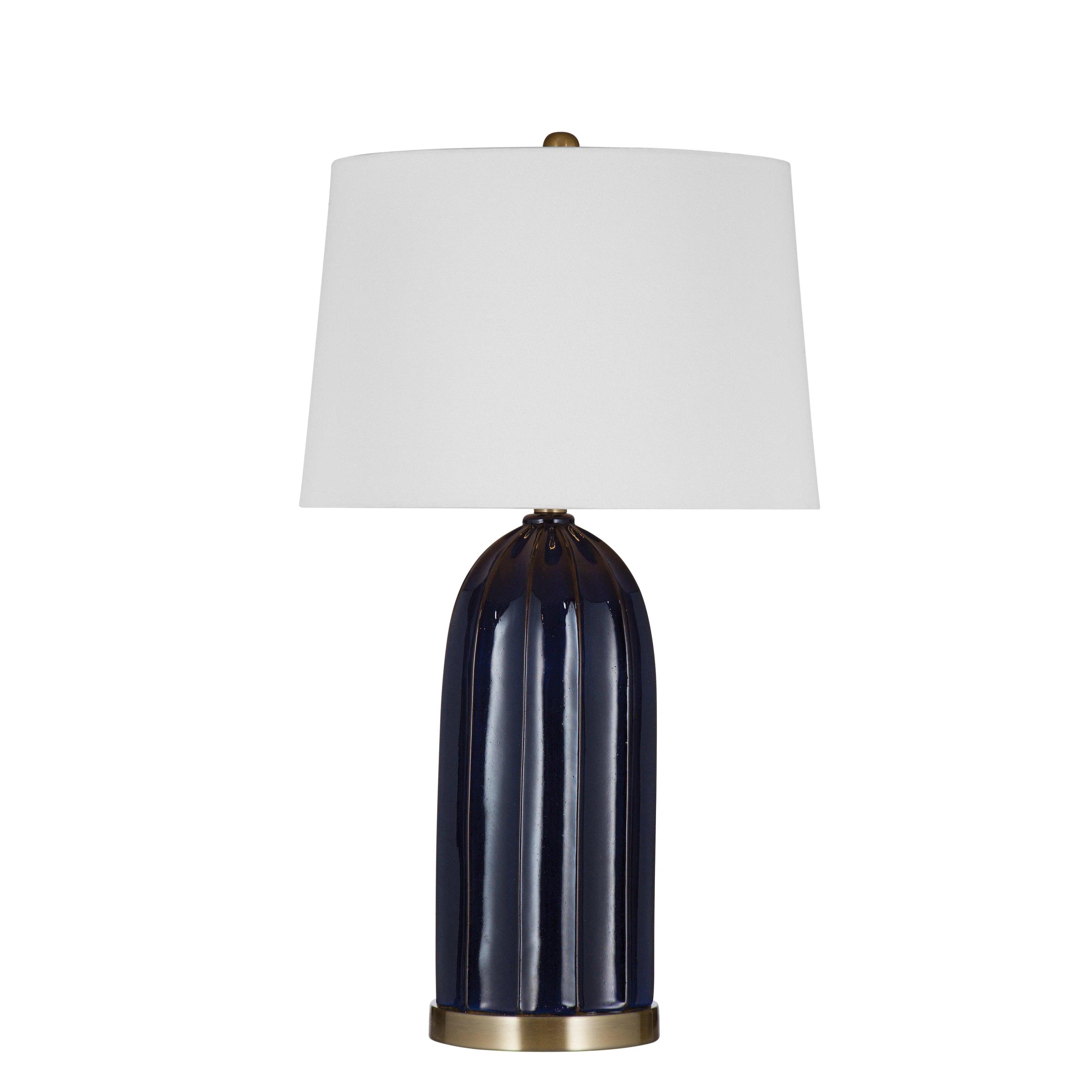 ceramic table lamps with hand painted designs for an artistic touchSusan Blue Ceramic Table Lamp