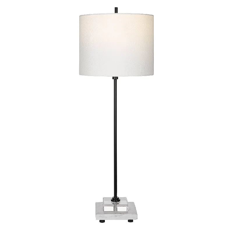 industrial style table lamps with exposed bulbs for loft apartmentsCiara Sleek Buffet Lamp