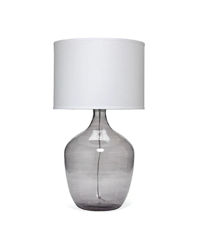 gothic style table lamps with dark finishes for a mysterious lookXL Plum Jar Lamp - Grey